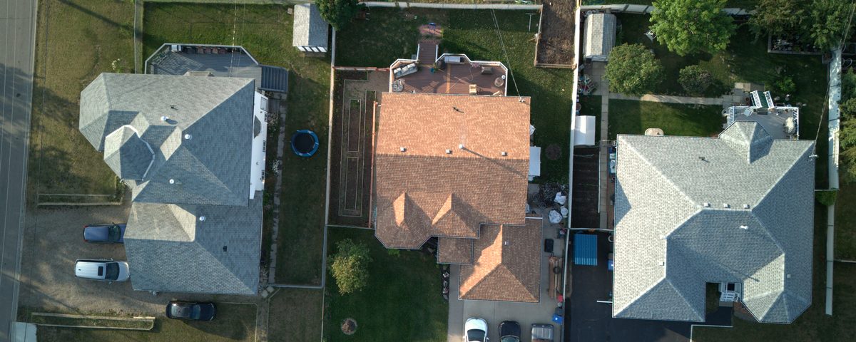 Property intelligence — an overhead site plan with annotated features
